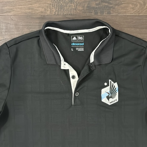 Adidas ClimaCool Minnesota United FC Loons Polo Size Large - Picture 2 of 6